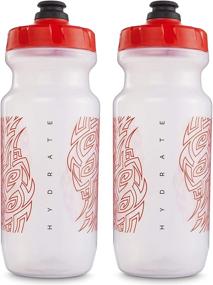 img 4 attached to 🚴 Specialized Bikes 2-Pack of 2nd Generation Big Mouth Water Bottles (21 oz) - Clear/Red, Peakline Sports