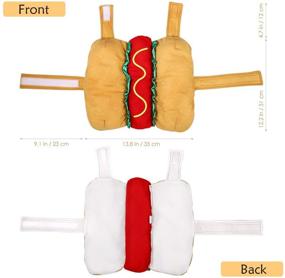 img 1 attached to 🌭 POPETPOP Hot Dog Pet Costume – Fun and Cozy Hoodie for Dogs and Cats, Ideal for Halloween, Christmas, Cosplay – Puppies and Kittens Apparel
