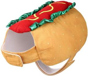 img 4 attached to 🌭 POPETPOP Hot Dog Pet Costume – Fun and Cozy Hoodie for Dogs and Cats, Ideal for Halloween, Christmas, Cosplay – Puppies and Kittens Apparel