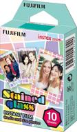📸 fujifilm instax mini stained glass instant film: vibrant multi-color photos in an instant! logo