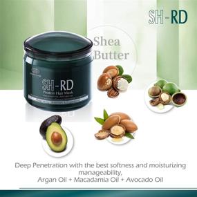 img 3 attached to 💆 Revitalize Your Hair with SH-RD Protein Hair Mask Cream - Infused with Macadamia Oil, Avocado Oil, and Argan Oil (400ml e)