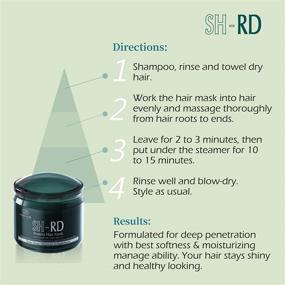 img 2 attached to 💆 Revitalize Your Hair with SH-RD Protein Hair Mask Cream - Infused with Macadamia Oil, Avocado Oil, and Argan Oil (400ml e)