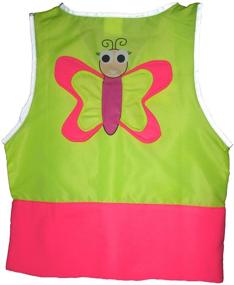 img 1 attached to Flourescent VizzyVest с дизайном бабочки для девочек VizzyKidz в активной одежде