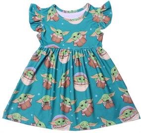 img 4 attached to 👗 MilkSilk Flutter Dresses: Stylish Children Clothes for Girls