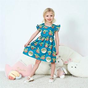 img 2 attached to 👗 MilkSilk Flutter Dresses: Stylish Children Clothes for Girls