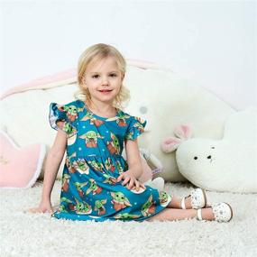 img 1 attached to 👗 MilkSilk Flutter Dresses: Stylish Children Clothes for Girls