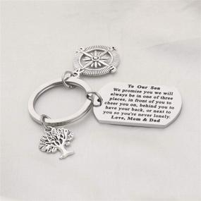 img 1 attached to 🎓 CYTING Inspirational Keychain: Heartwarming Gift To Our Son from Mom and Dad – Perfect for Graduation, Anniversary, Birthday, and Long-Distance Moments