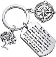 🎓 cyting inspirational keychain: heartwarming gift to our son from mom and dad – perfect for graduation, anniversary, birthday, and long-distance moments logo