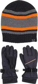 img 4 attached to 🧤 ZeroXposur Boys Winter Gloves and Reversible Hat Set | Thinsulate/PVC Palms, Fleece Cuffs