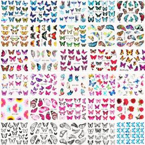 img 3 attached to Dornail Butterfly Stickers Decorations Accessories