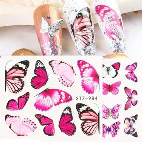 img 1 attached to Dornail Butterfly Stickers Decorations Accessories