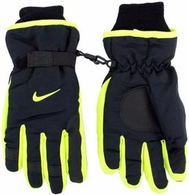 img 1 attached to Winter Sports Gloves Black Green