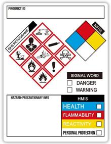 img 4 attached to Labels OSHA Chemical Safety Stickers