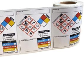 img 2 attached to Labels OSHA Chemical Safety Stickers