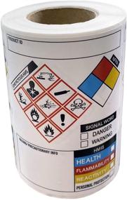 img 1 attached to Labels OSHA Chemical Safety Stickers