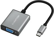 🔌 lention usb c к vga кабель-адаптер: совместим с macbook pro/air, surface и другими - стабильный драйвер, сертифицированный 2021-2016 (cb-1080vga, космический серый) логотип