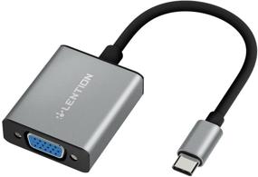 img 4 attached to 🔌 LENTION USB C to VGA Cable Adapter: Compatible with MacBook Pro/Air, Surface and More - Stable Driver Certified 2021-2016 (CB-1080VGA, Space Gray)