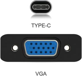 img 3 attached to 🔌 LENTION USB C to VGA Cable Adapter: Compatible with MacBook Pro/Air, Surface and More - Stable Driver Certified 2021-2016 (CB-1080VGA, Space Gray)