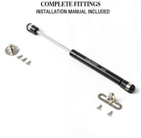 img 1 attached to 🔓 Gazeer 6 Pcs Gas Strut Lift Support: Enhance Cabinet Door Lift with 100N/22.5lb Pneumatic Strength