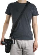 📷 camera strap, dslr shoulder strap crossbody sling with quick release & storage pocket logo