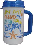 🏖️ stay beach-bound with the in my mind 32oz insulated travel mug - lid included логотип