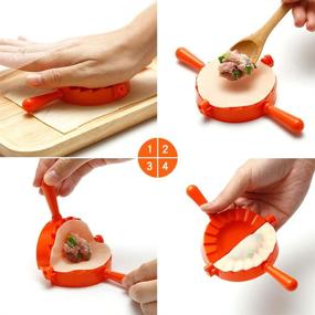 img 3 attached to 🥟 Dumpling Empanada Pie Dough Maker Press Wrappers Tool (Round) – Mini Size