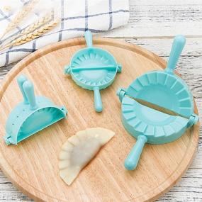 img 4 attached to 🥟 Dumpling Empanada Pie Dough Maker Press Wrappers Tool (Round) – Mini Size