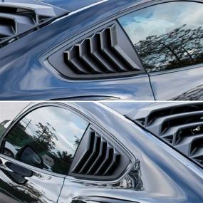 img 2 attached to Солнцезащитный козырек E-cowlboy GT Lambo в стиле решетки боковых окон для Ford Mustang 2015-2021 (2 шт.)
