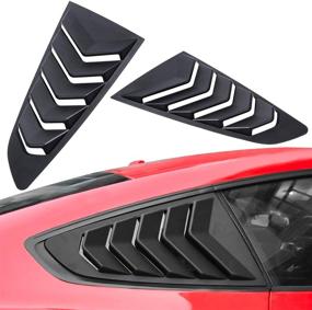 img 3 attached to E-cowlboy GT Lambo Style Side Window Louver Sun Shade Cover for Ford Mustang 2015-2021 (2PCS)