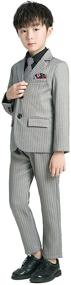 img 2 attached to TTBZKALE Formal Black Boys' Dresswear for Suits & Sport Coats - Premium Clothing