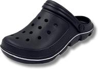 oxgmoky gardening comfortable lightweight slippers men's shoes logo
