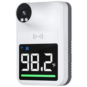 img 4 attached to Contactless Mini Wall Mount Thermometer with Fever Alarm - Ideal for Offices, Stores, Schools, and Businesses