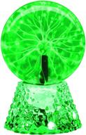 raywer 6 inch touch & sound sensitive 🎄 green plasma ball: perfect christmas party gift & decoration! логотип