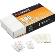 rexbeti 200pcs single edge razor blades: industrial scraper blades for efficient label, decal, sticker, and paint removal logo