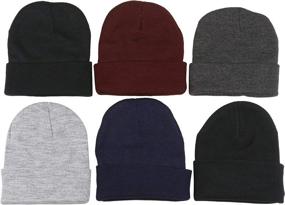 img 3 attached to 🧢 Stay Cozy in Style: ToBeInStyle Unisex Pack of 6 or 3 Soft Stretchy Beanies