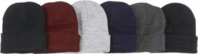 img 2 attached to 🧢 Stay Cozy in Style: ToBeInStyle Unisex Pack of 6 or 3 Soft Stretchy Beanies