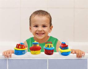 img 3 attached to Веселый и образовательный набор магнитных лодок для малышей и детей - 3 пчелы и я ванны игрушки для мальчиков и девочек