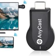 📺 anycast hdmi wireless display adapter: stream mobile screen to tv/projector in 1080p - black logo