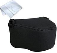 📷 jjc neoprene camera case for canon m10 m3 m2 with 22mm lens, canon sx510 hs sx500 is sx420 is, panasonic lx100 lx100 ii - lightweight, elastic, water resistant logo