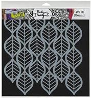art deco leaves: crafters workshop tcw-450 template, 12x12-inch - perfect for creative projects logo