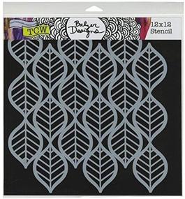 img 2 attached to Art Deco Leaves: CRAFTERS WORKSHOP TCW-450 Template, 12x12-Inch - Perfect for Creative Projects