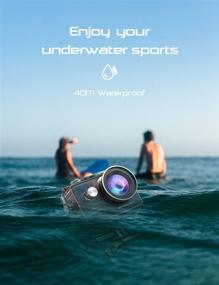 img 2 attached to 📷 4K Sports Camera - 20MP, 40M Waterproof, 170°Wide-Angle, WiFi, Underwater Action Camera with Remote Control, 2 Batteries, 2.0'' LCD, Ultra HD, Mounting Accessories Kit [2021 NEW VERSION]