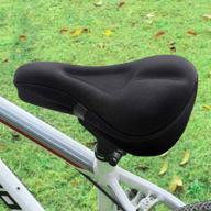 🚴 proastar gel bike seat covers - premium cushion for men and women, dual shock absorbing, comfort fit for narrow bike seats - ideal for spinning, with waterproof cover logo