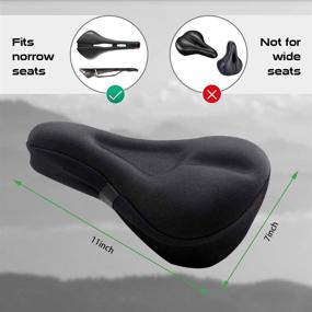 img 2 attached to 🚴 ProaStar Gel Bike Seat Covers - Premium Cushion for Men and Women, Dual Shock Absorbing, Comfort Fit for Narrow Bike Seats - Ideal for Spinning, With Waterproof Cover