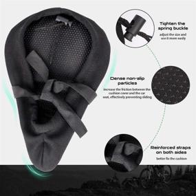 img 1 attached to 🚴 ProaStar Gel Bike Seat Covers - Premium Cushion for Men and Women, Dual Shock Absorbing, Comfort Fit for Narrow Bike Seats - Ideal for Spinning, With Waterproof Cover