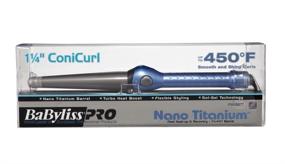 img 2 attached to BaBylissPRO Nano Titanium Conicurl Iron - 1-1/2 🌀 Inch: Professional Hair Styling Tool for Perfectly Defined Curls