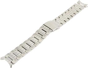 img 2 attached to 🔒 Seiko Stainless Button Fold Over Bracelet: Sleek, Stylish, and Secure