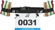 🏃 x31 sports triathlon race number belt with six gel loops for enhanced performance logo