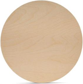 img 4 attached to Woodpeckers 24 inch Birch Plywood Discs - Pack of 1 Unfinished Wood Circles for Crafts