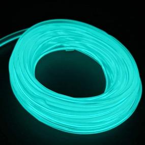img 3 attached to 🚗 Enhance Your Car Interior with M.best Transparent Blue Neon Light El Wire – 10M/30FT, 6mm Sewing Edge